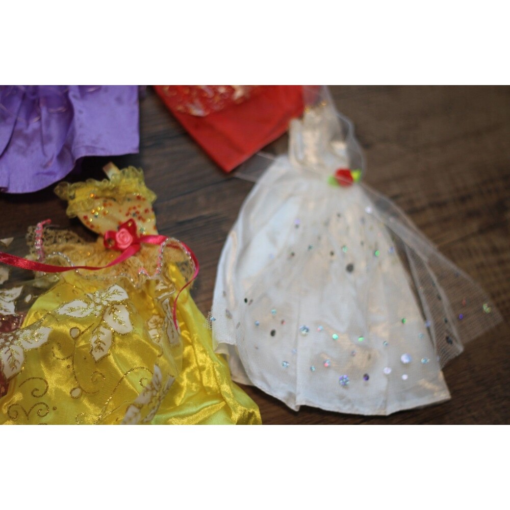 Matell Barbie™ Doll Long Fancy Dresses Gowns Lot of 6